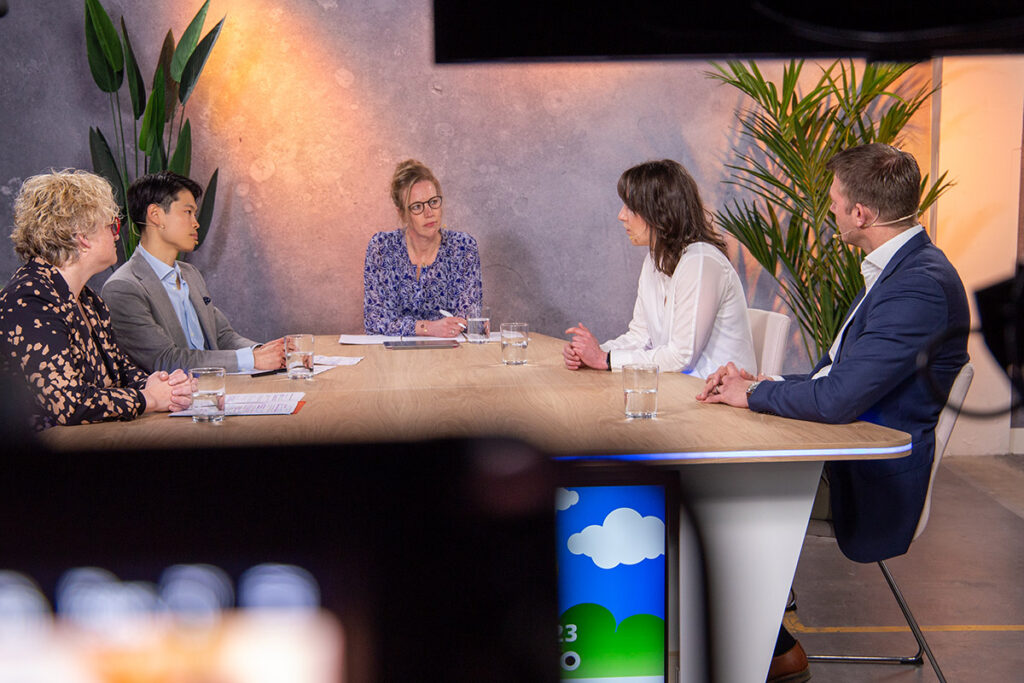 Talkshowsetting Talkshowsetting van livestream bedrijf StreamStudioUtrecht